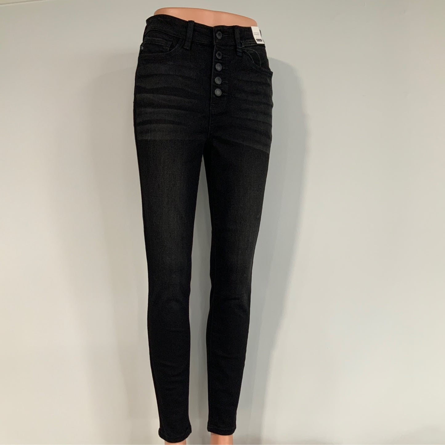 Judy Blues Black Button Fly Jeans