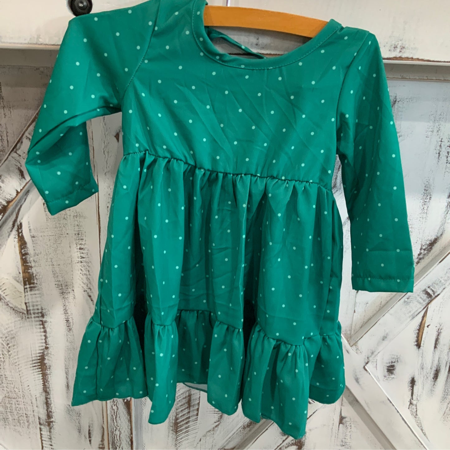Teal Polka Dot Mommy & Me Dress