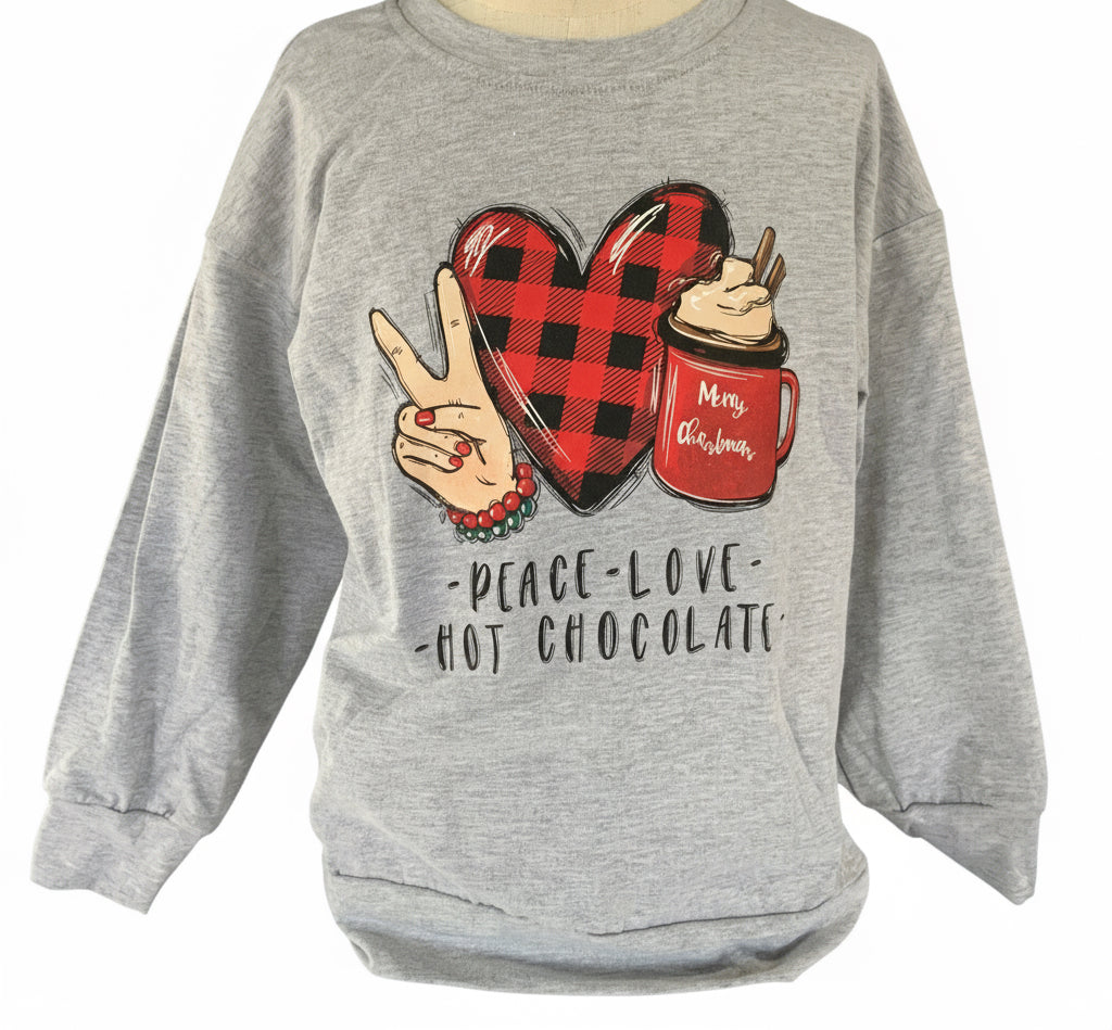 Grey Hot Coco Crew Neck