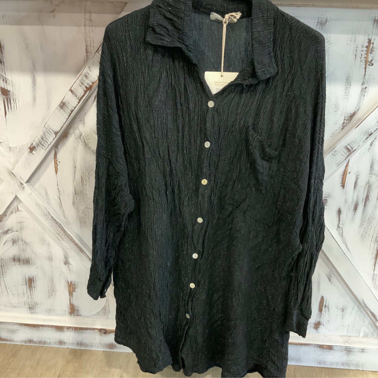 Glitter Black tunic shirt
