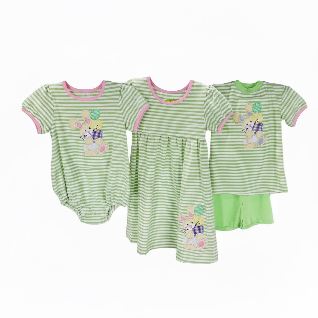 Easter Outfits Green Stripe
