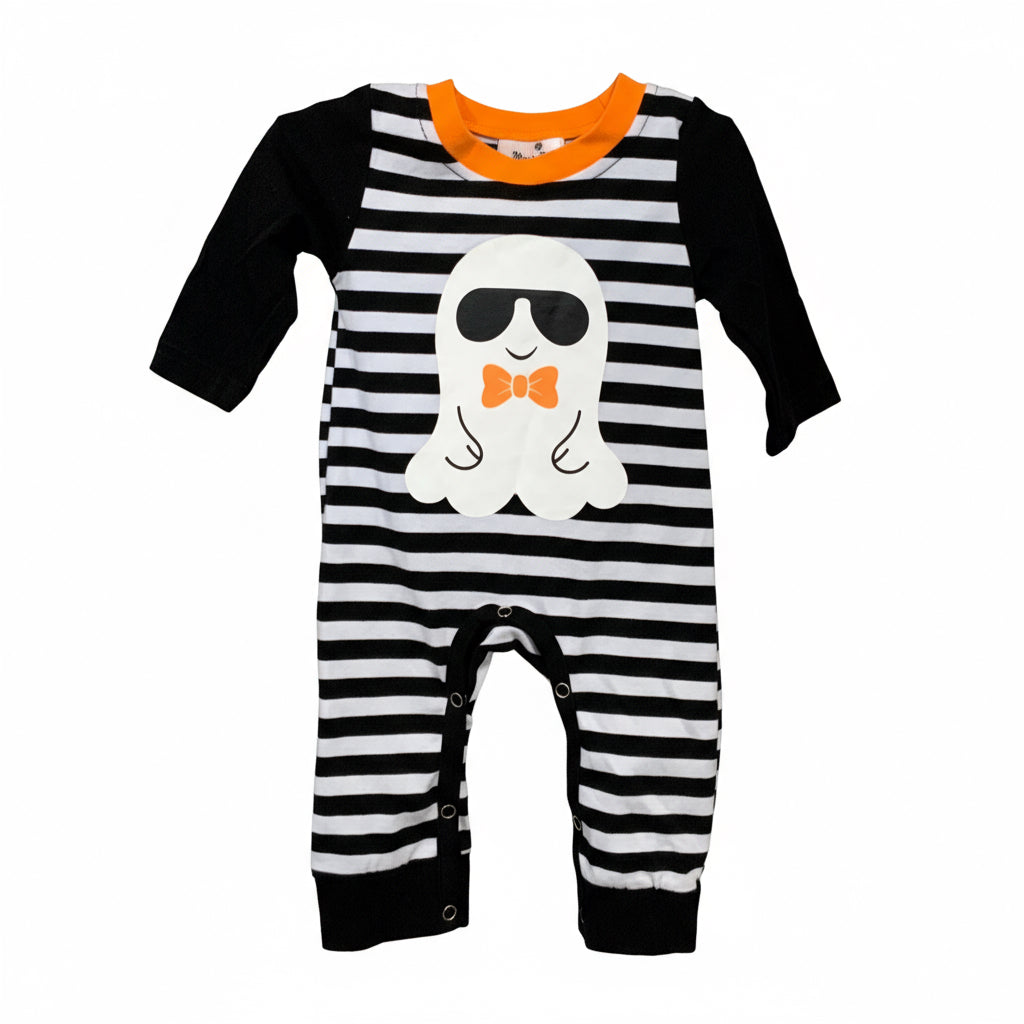 Cool Ghost Stripe Romper