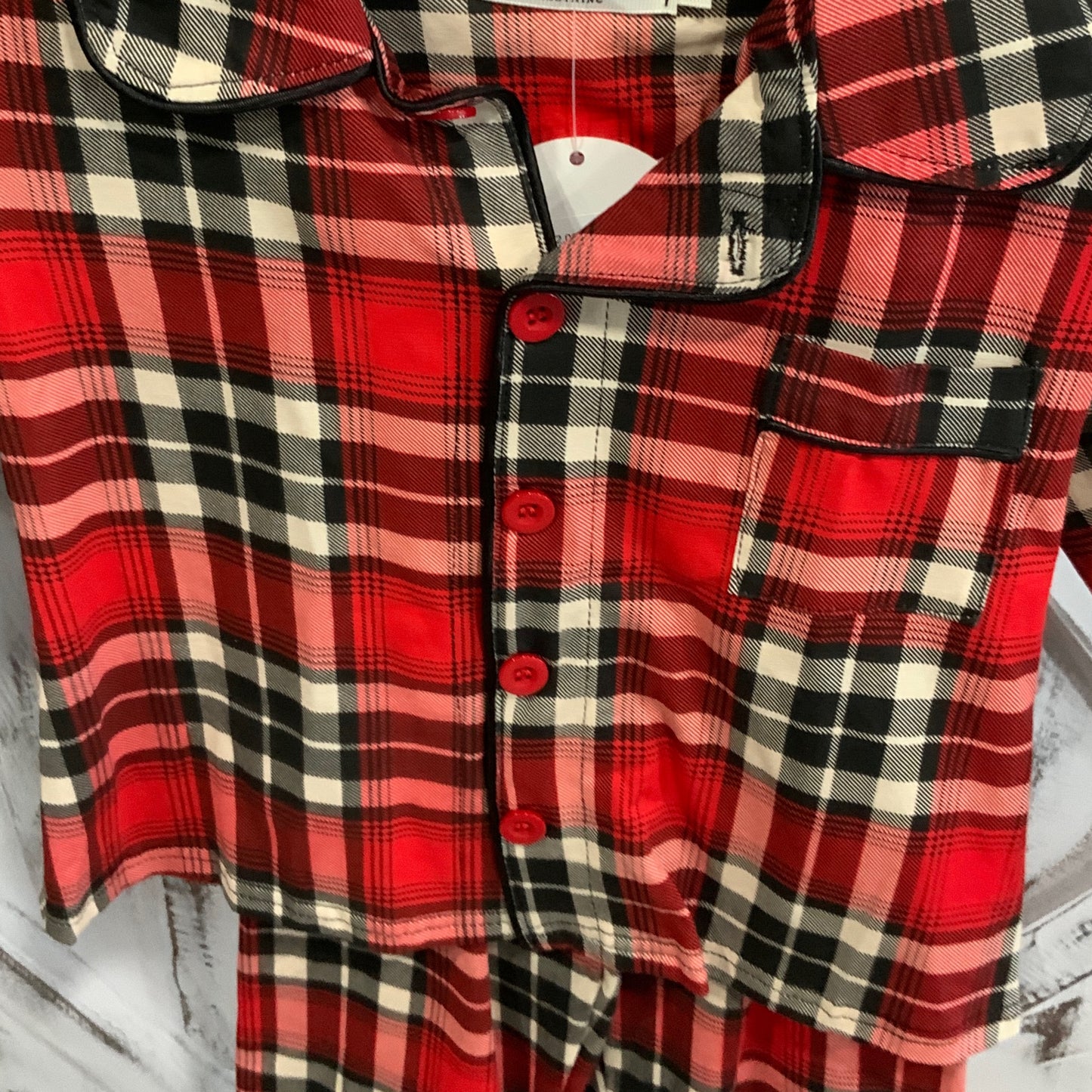 Plaid Brown & Red PJ