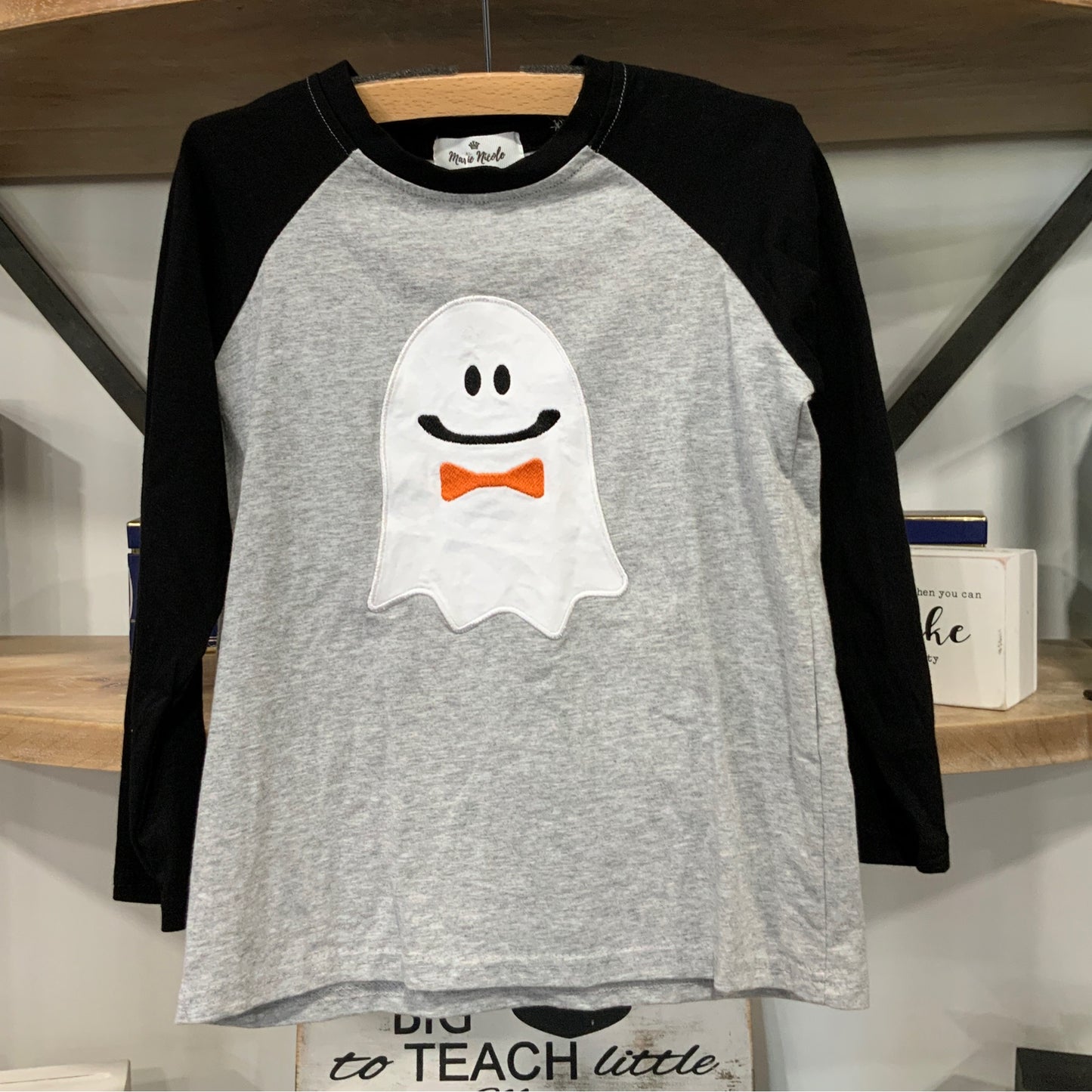 Gray Ghost Bow Tie Shirt