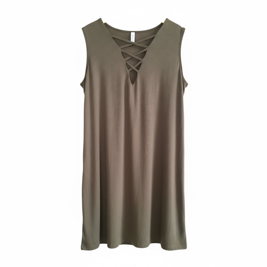 Olive Strappy Fashion Top (Cami)