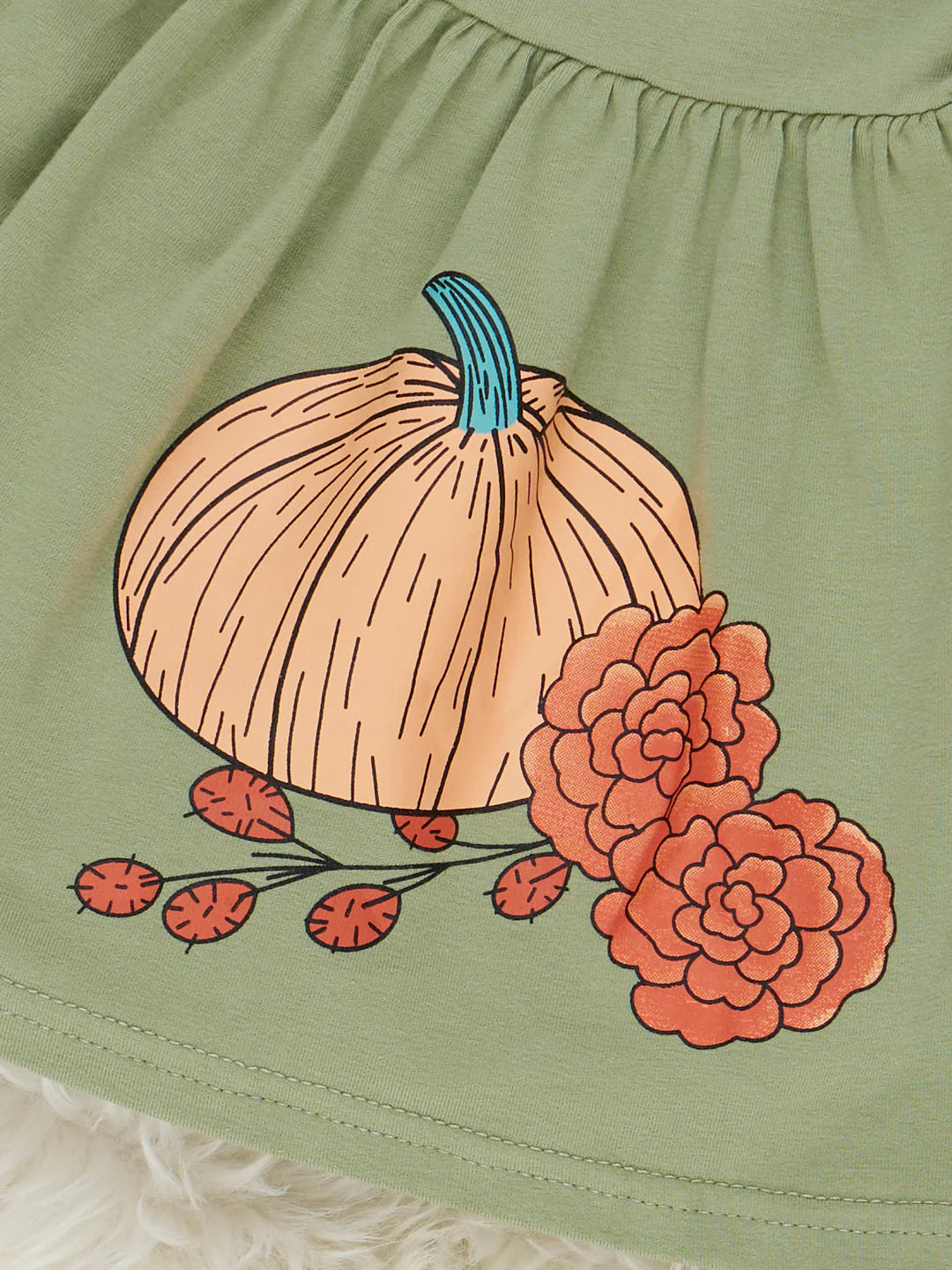 Green & Orange Autumn Pumpkin Outfit