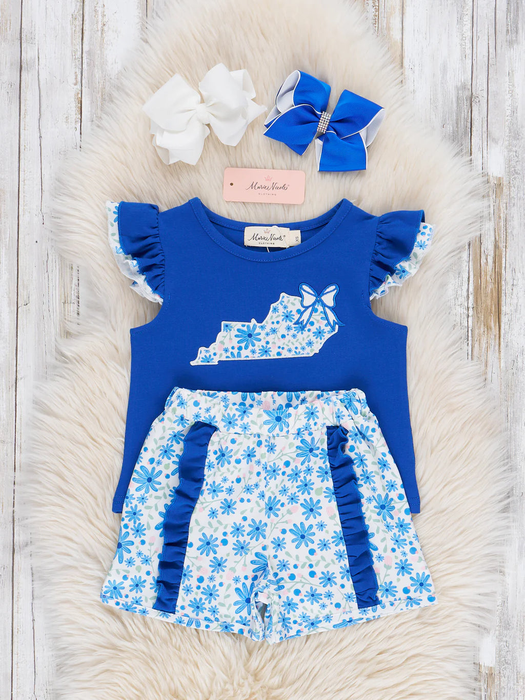 Kentucky Embroidered Floral Outfit