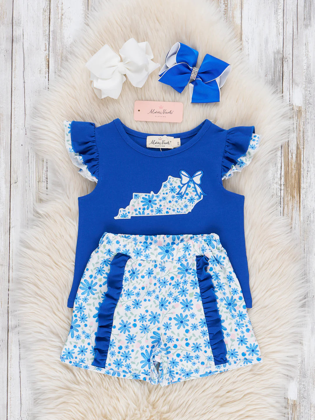 Kentucky Embroidered Floral Outfit