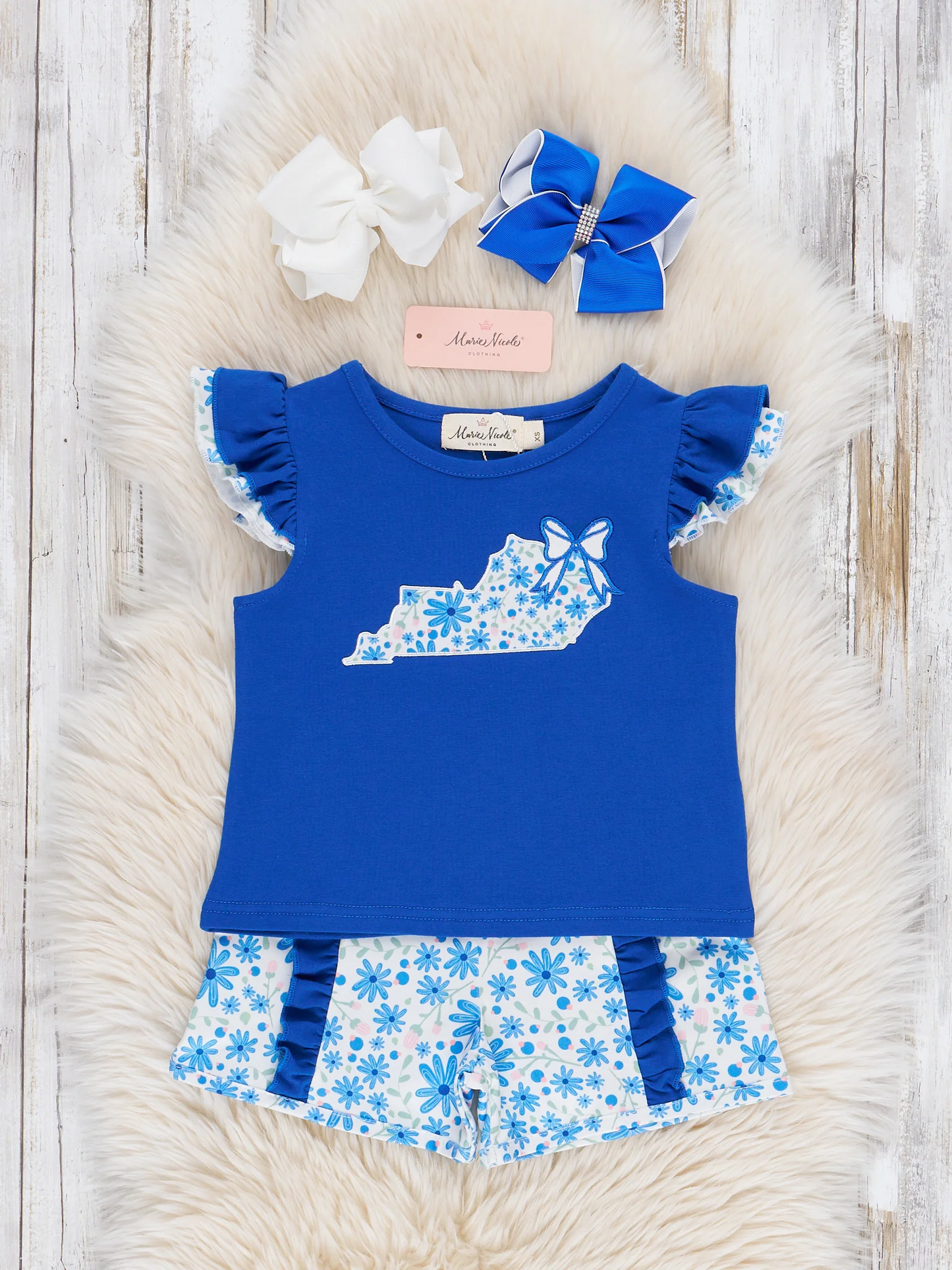 Kentucky Embroidered Floral Outfit
