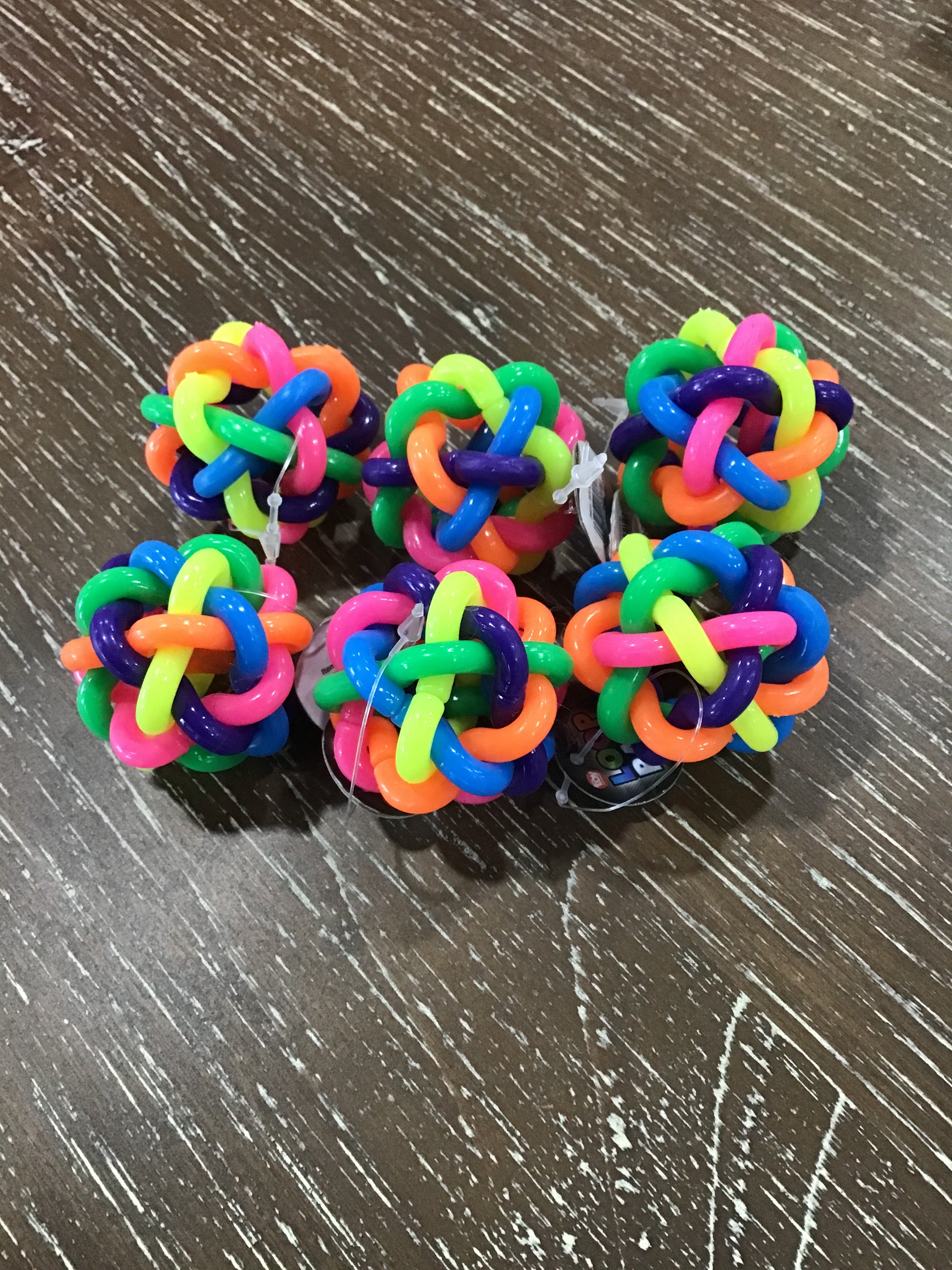 Neon Loop Ball 1.5" – Sensory Fidget Toy for Kids, Stress Relief & Party Favors