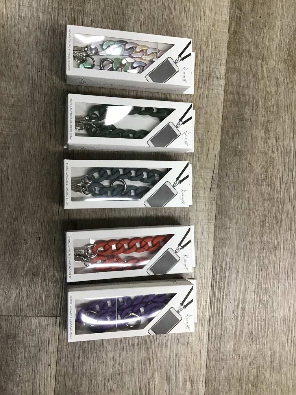 Chain-Style Phone Lanyard & Handbag Strap – Multi-Color Detachable Crossbody Accessory for Phones & Pouches