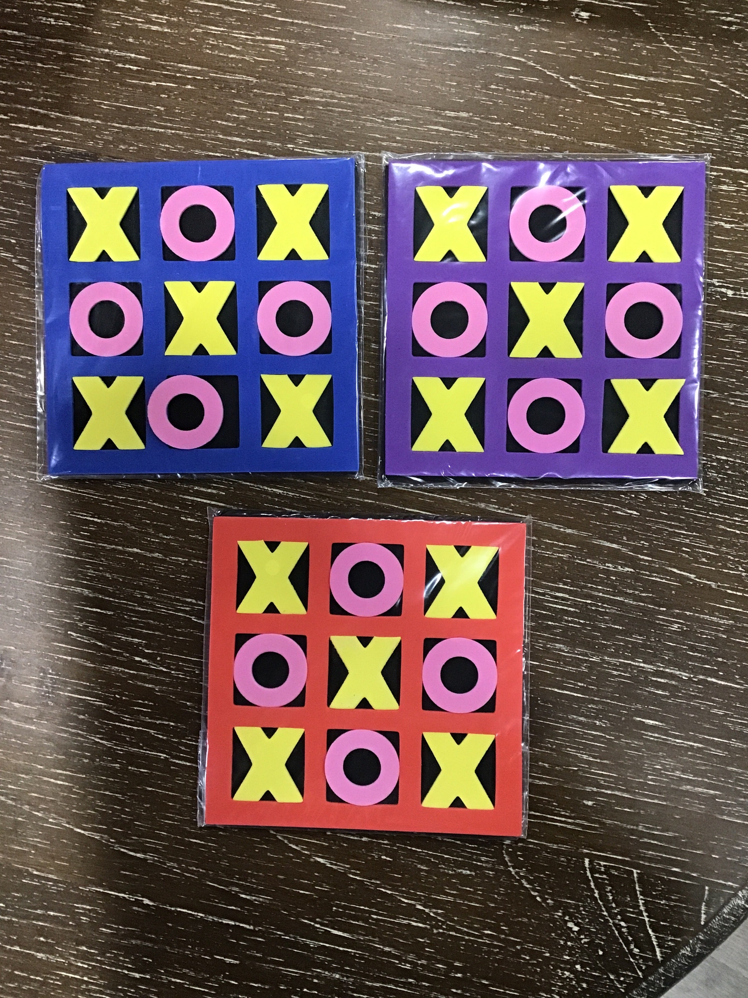 Colorful Tic Tac Toe Foam Game – Portable Kids Travel Toy for Parties, Learning & Playtime Fun