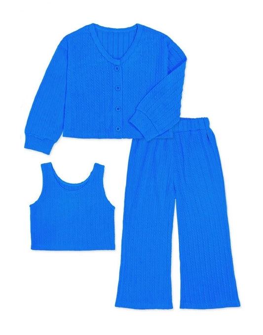 Girl's Ribbed Flare set