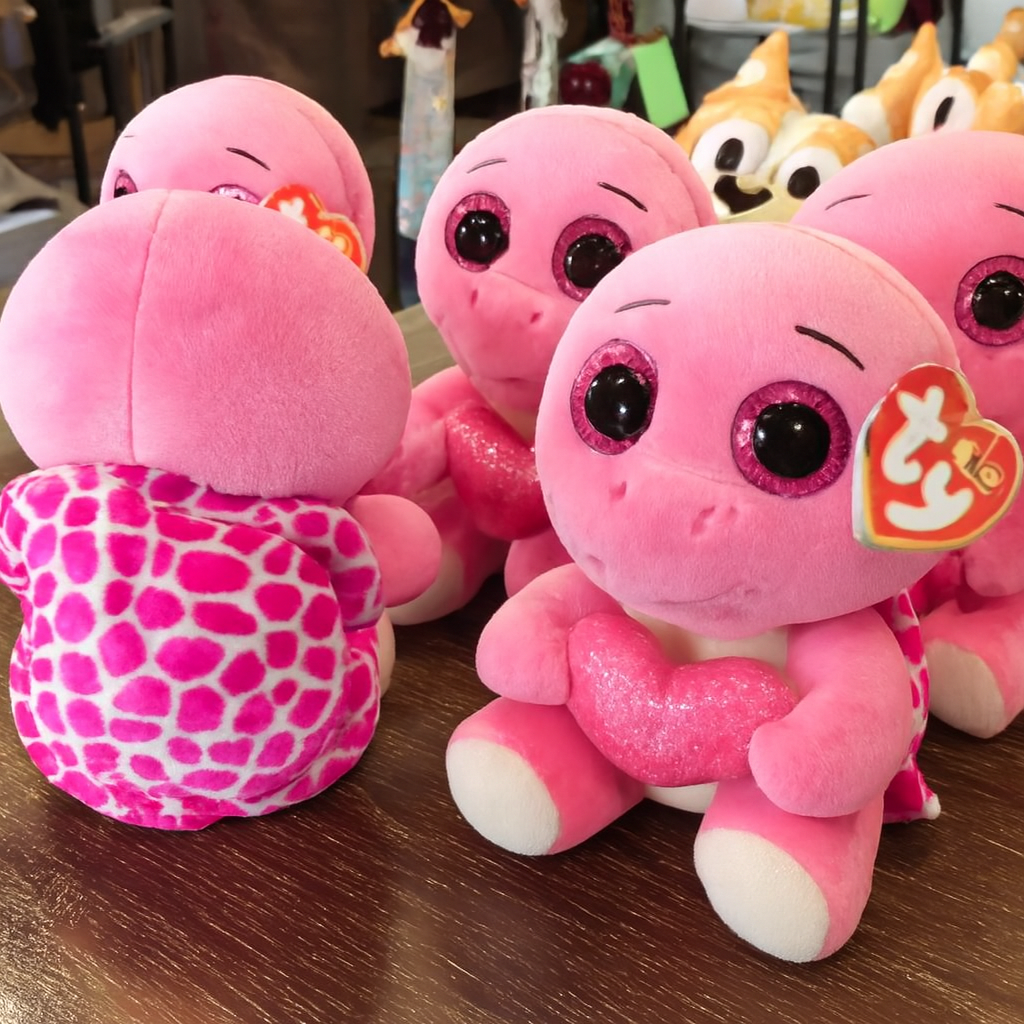 Ty Torte Pink Turtle Plush – Sparkly Heart Beanie Boo Valentine’s Gift