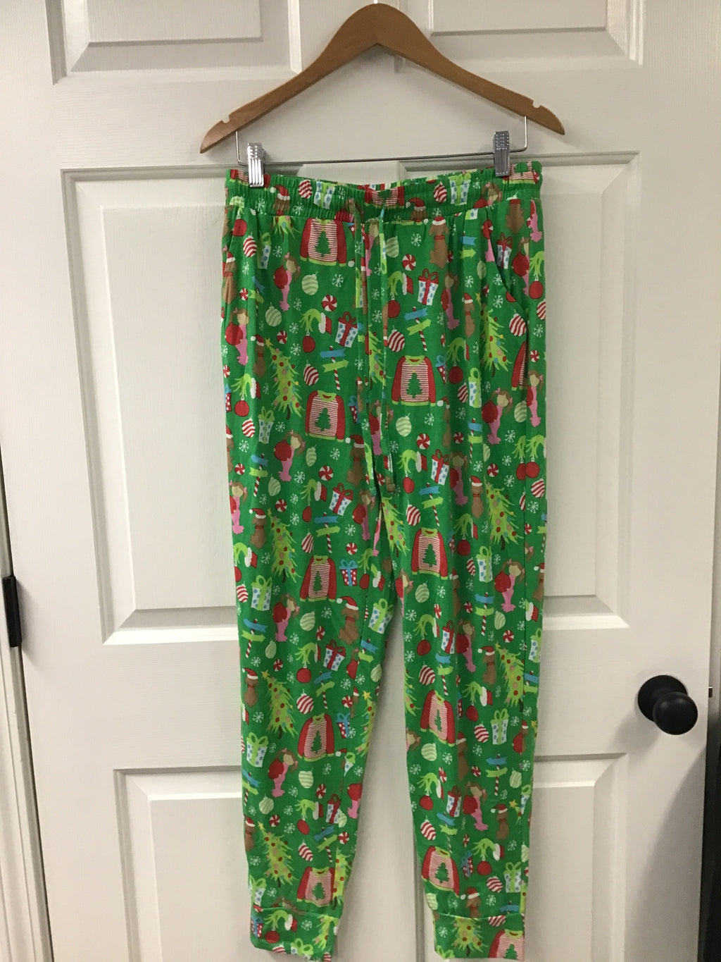 JM “Merry Whatever” Matching Christmas Pajamas – Festive Green Holiday Jammie Set for Toddlers, Kids & Adults