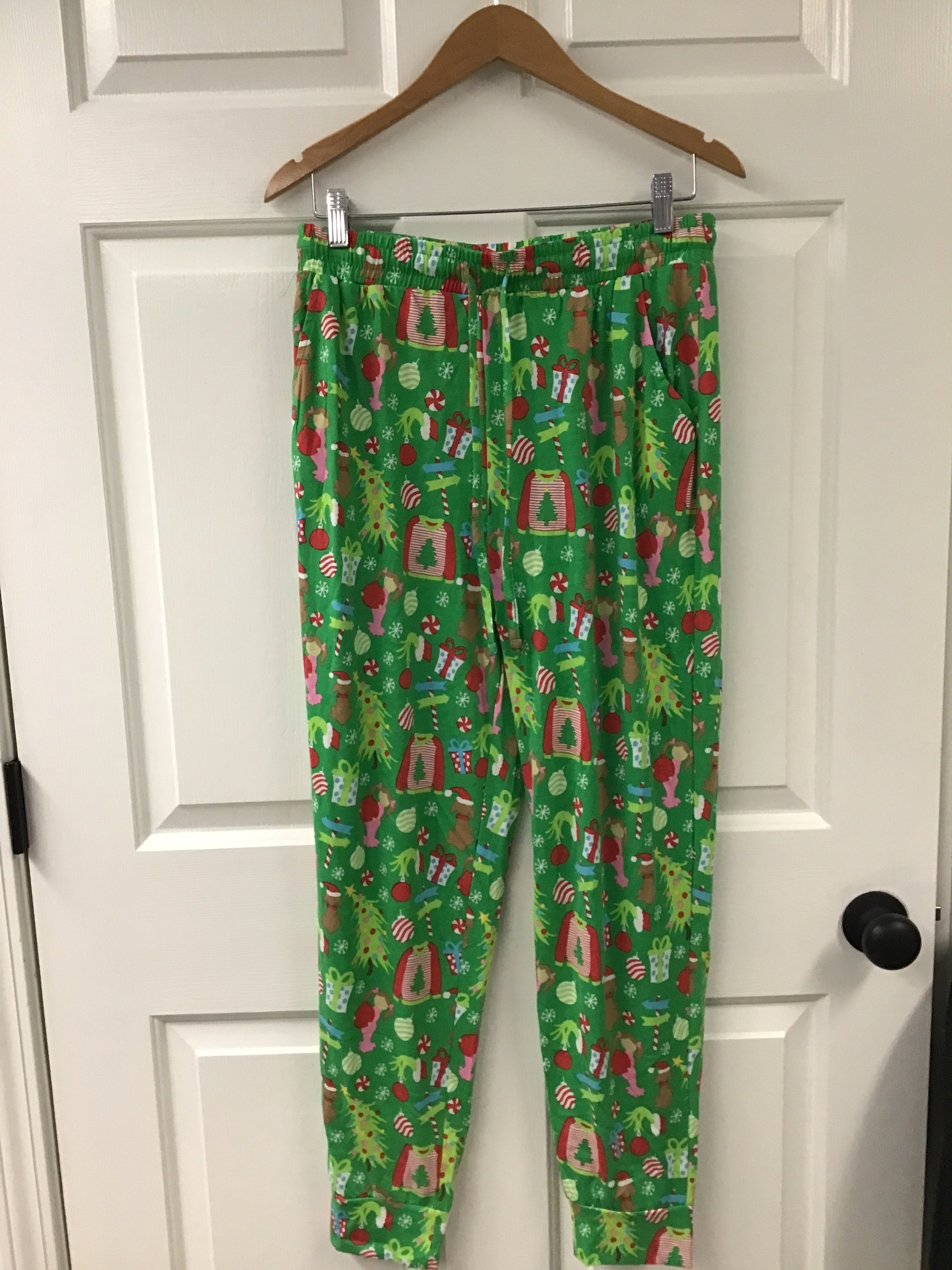 JM “Merry Whatever” Matching Christmas Pajamas – Festive Green Holiday Jammie Set for Toddlers, Kids & Adults