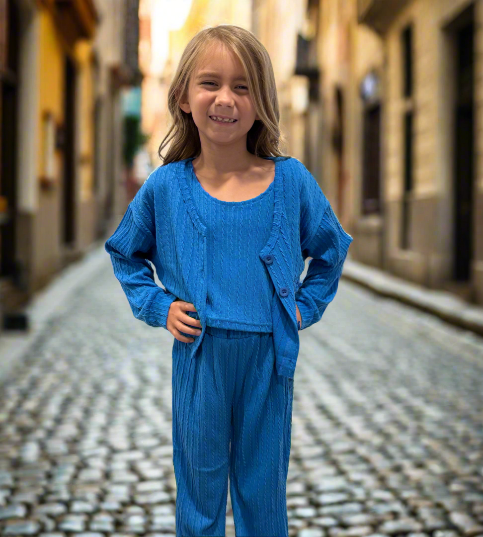 Girl's Ribbed Flare set