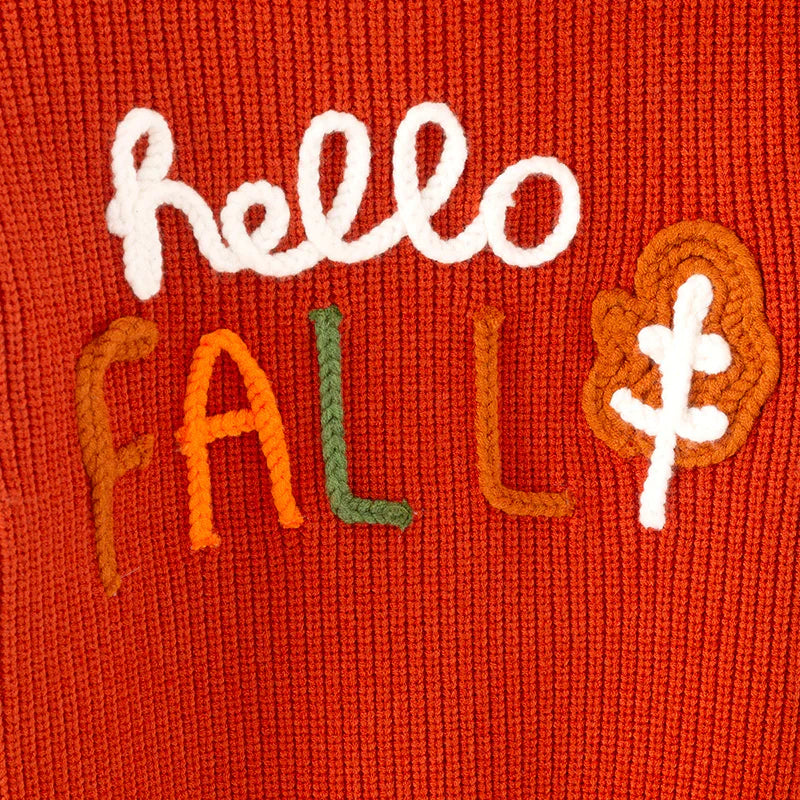 Hello Fall Knit Sweater