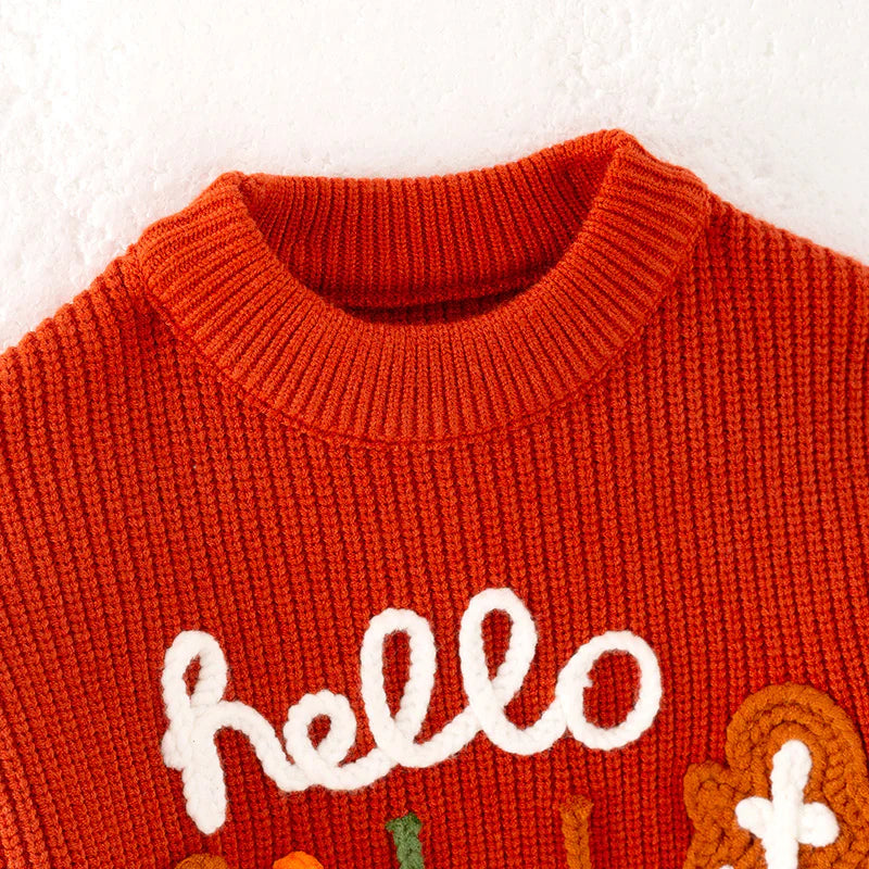 Hello Fall Knit Sweater