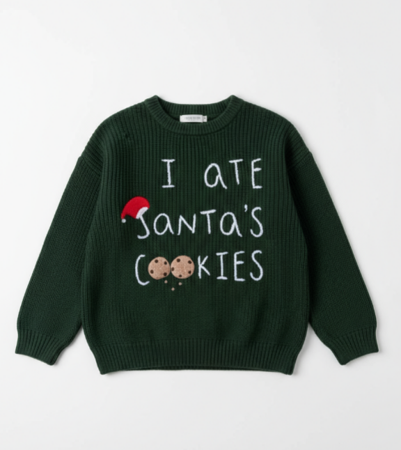 “I Ate Santa’s Cookies” graphic 
