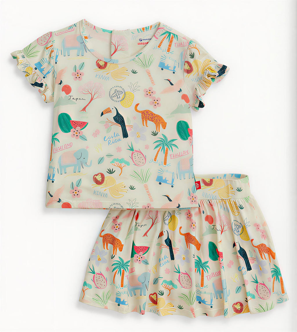 MM Wanderlust Wildlife Skort set