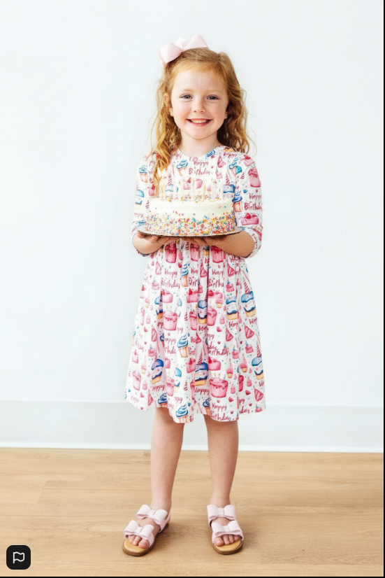 Birthday Girl Cupcake Twirl Dress
