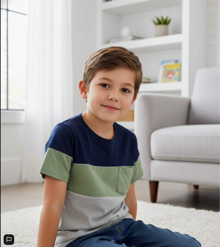 Boys Colorblock Shirt