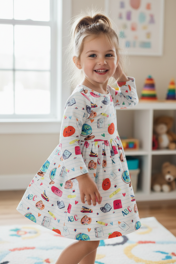 Girls Candy Cane Cutie Christmas Outfit – Black Ruffle Top & Pink/Red Striped Bell Bottom Pants Set