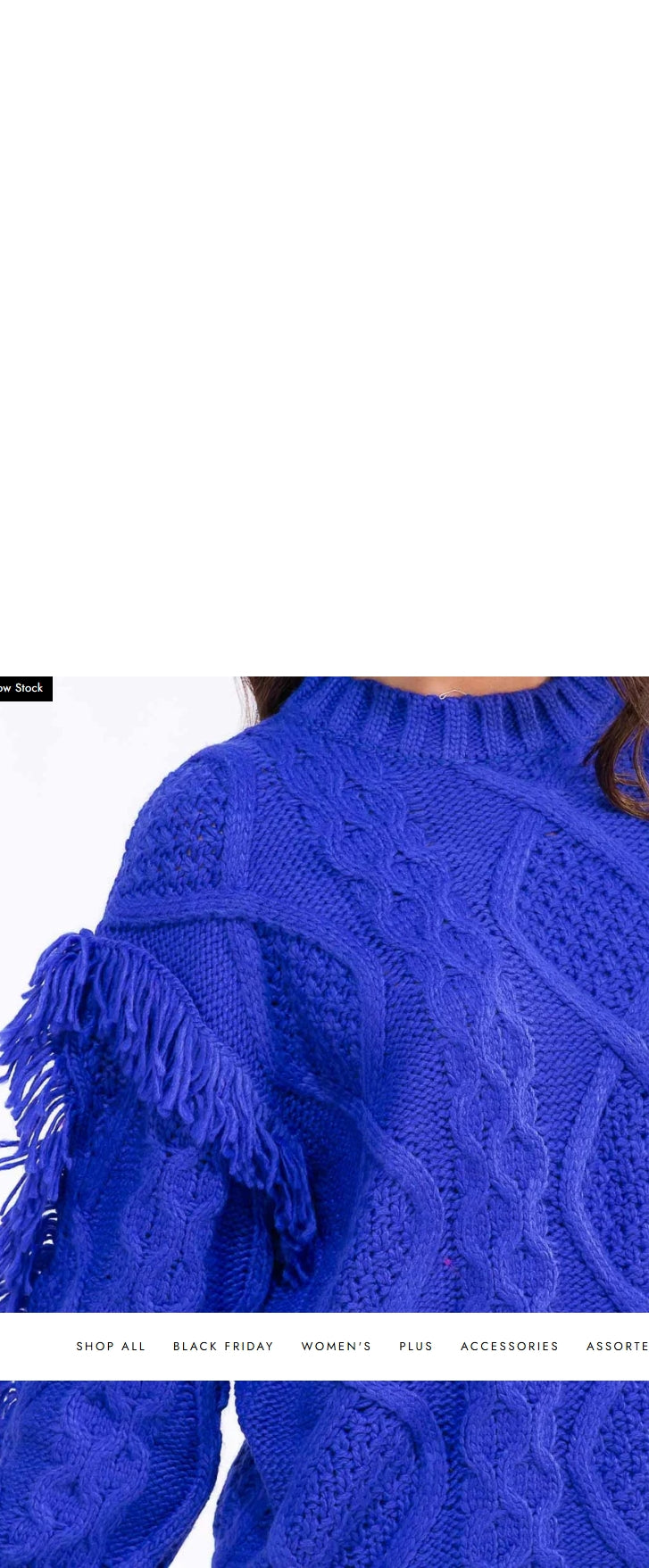 Fringed Detailed Pullover Sweater