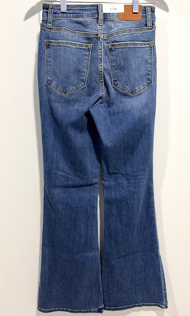 Judy Blue High-Rise Flare Jeans – Vintage Wash Stretch Denim