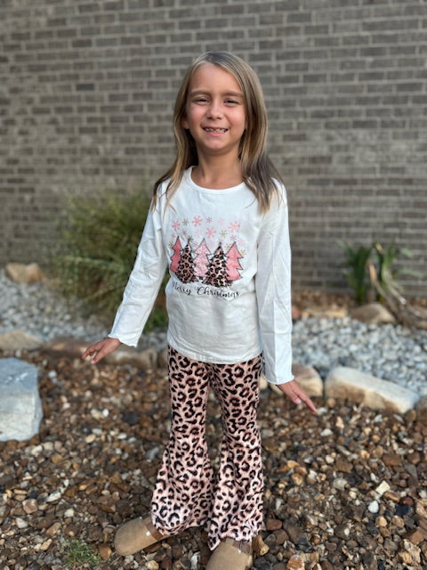 Merry Christmas Leopard Bell Outfit