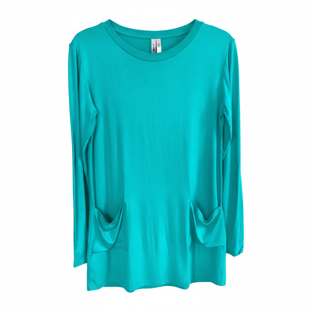 Jade Long Rayon Tunic