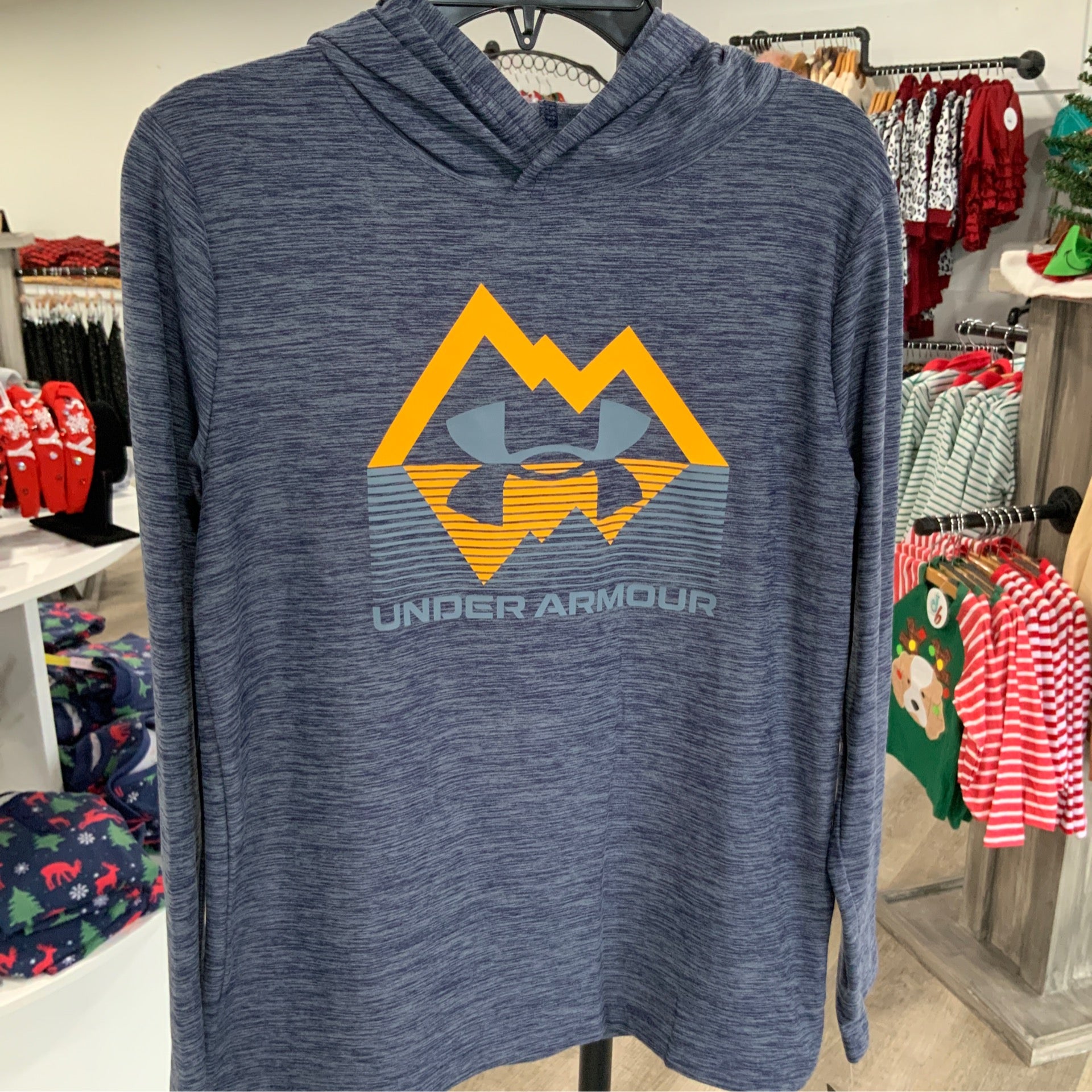 UA Stature Midnight Navy Hoodie