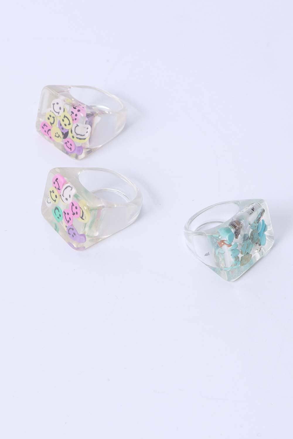 R235 | Happy Face Clear Rings
