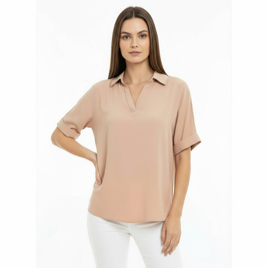 Collared VNeck Brush