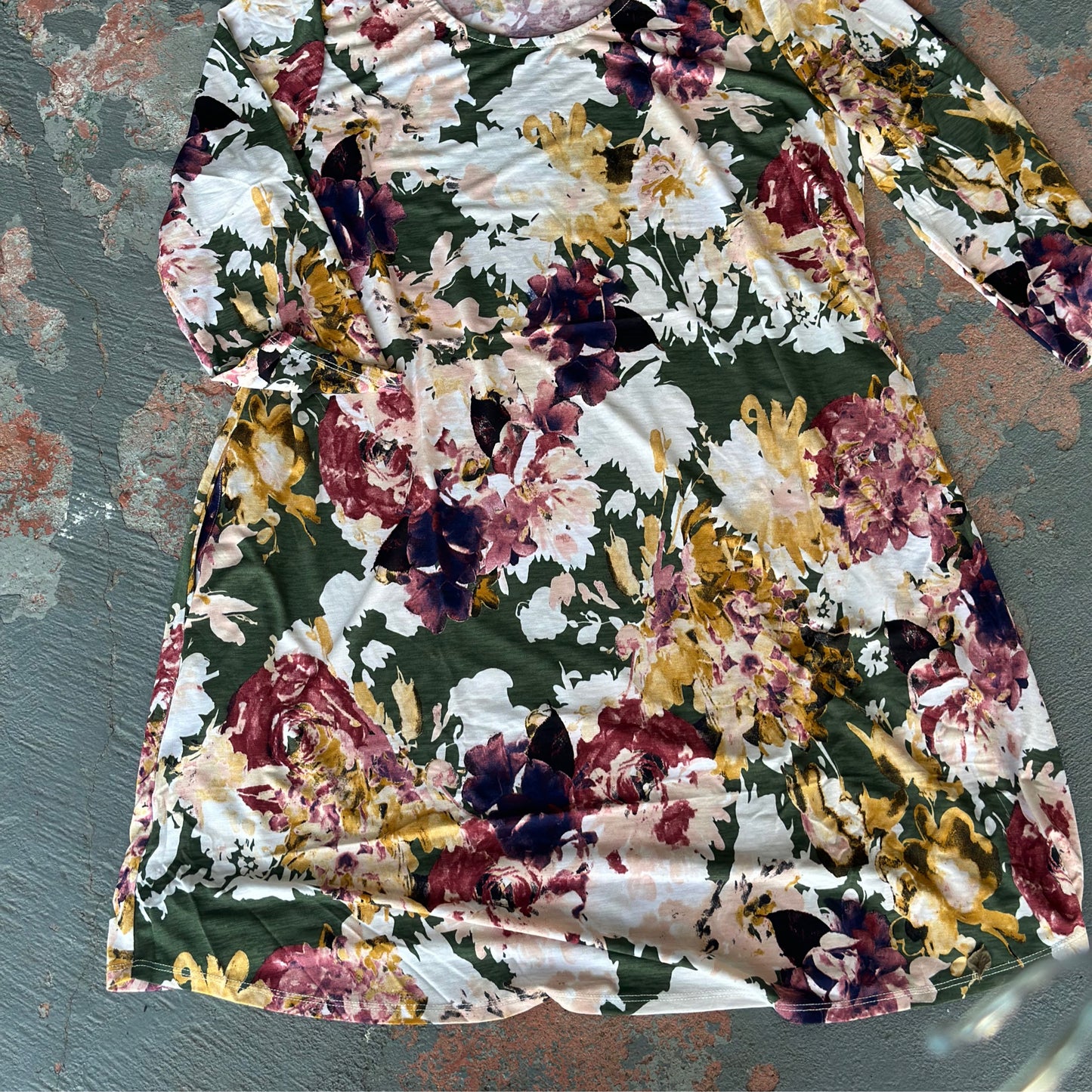 Wrinkle Free Flower Dress