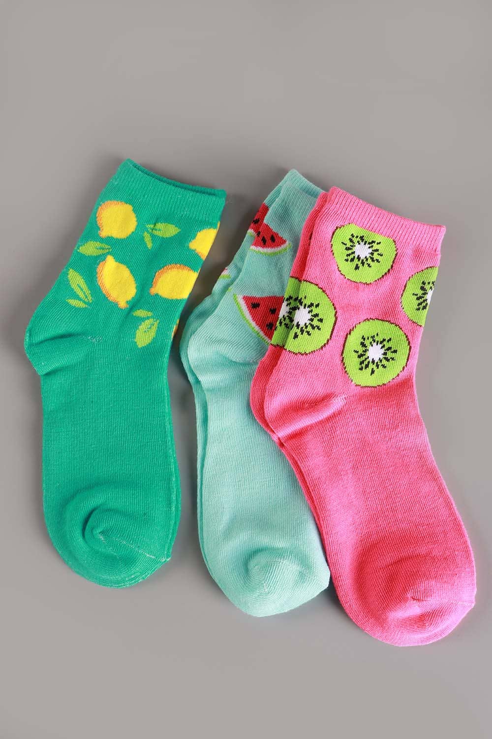 Girls’ Princess Crew Socks – 3-Pack Butterfly, Heart & Crown Designs (Size 4–6 Kids)