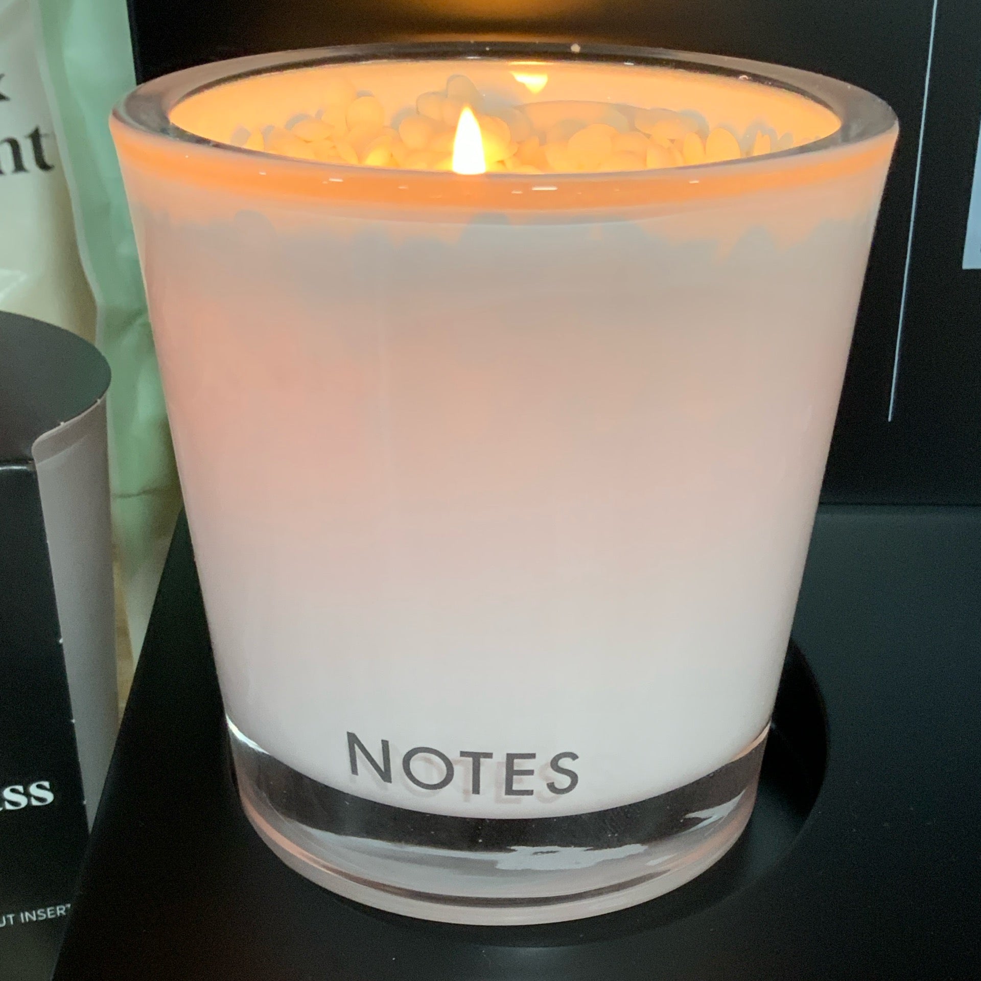 Note Candle White Starter Glass