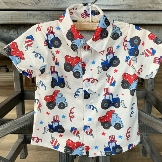 Patriotic Tractor Polo