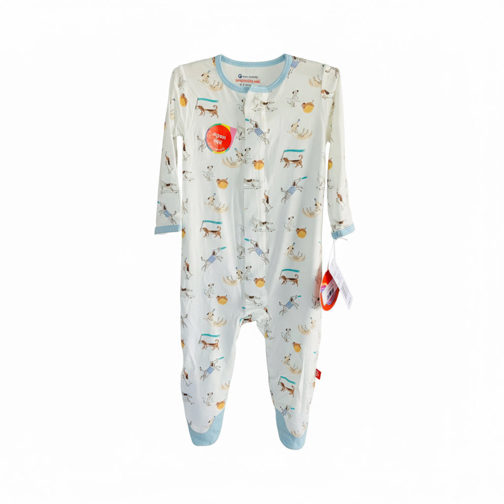 Magnetic Me Howlarious Footie – Animal Print Modal Baby Sleeper with Magnetic Closures