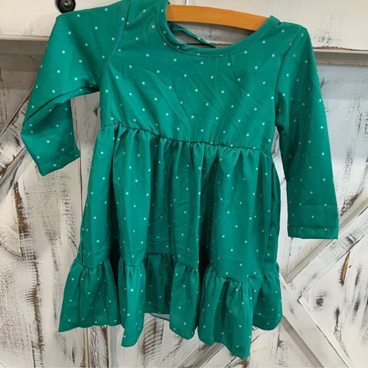 Teal Polka Dot Mommy & Me Dress