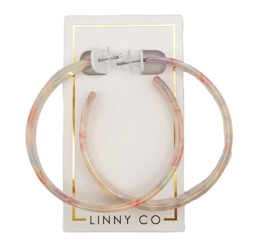 LC Ashley Mega Hoop Earrings – 60mm Lightweight Cellulose Acetate Statement Hoops (Hypoallergenic)