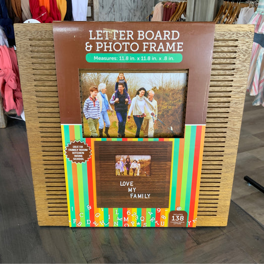 Letter Board & Photo Frame