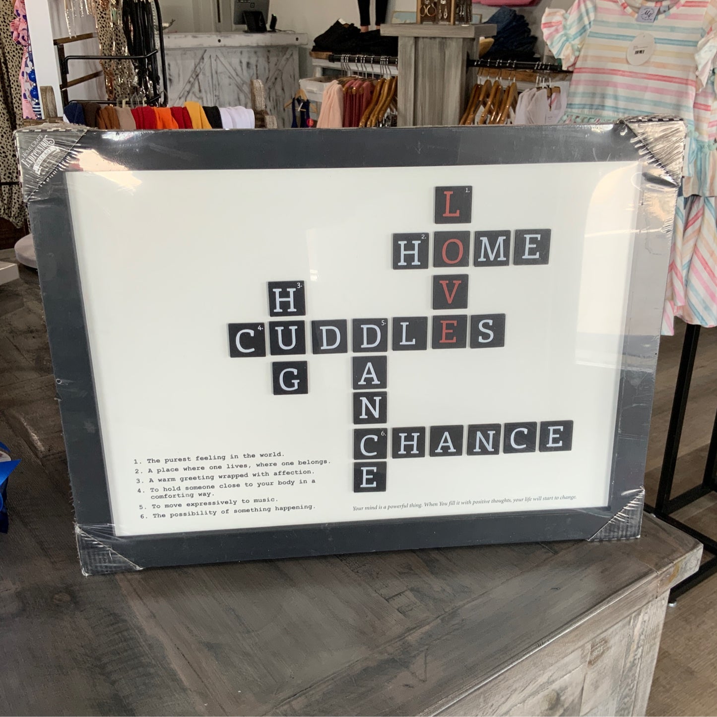 Crosswood Puzzle wall art