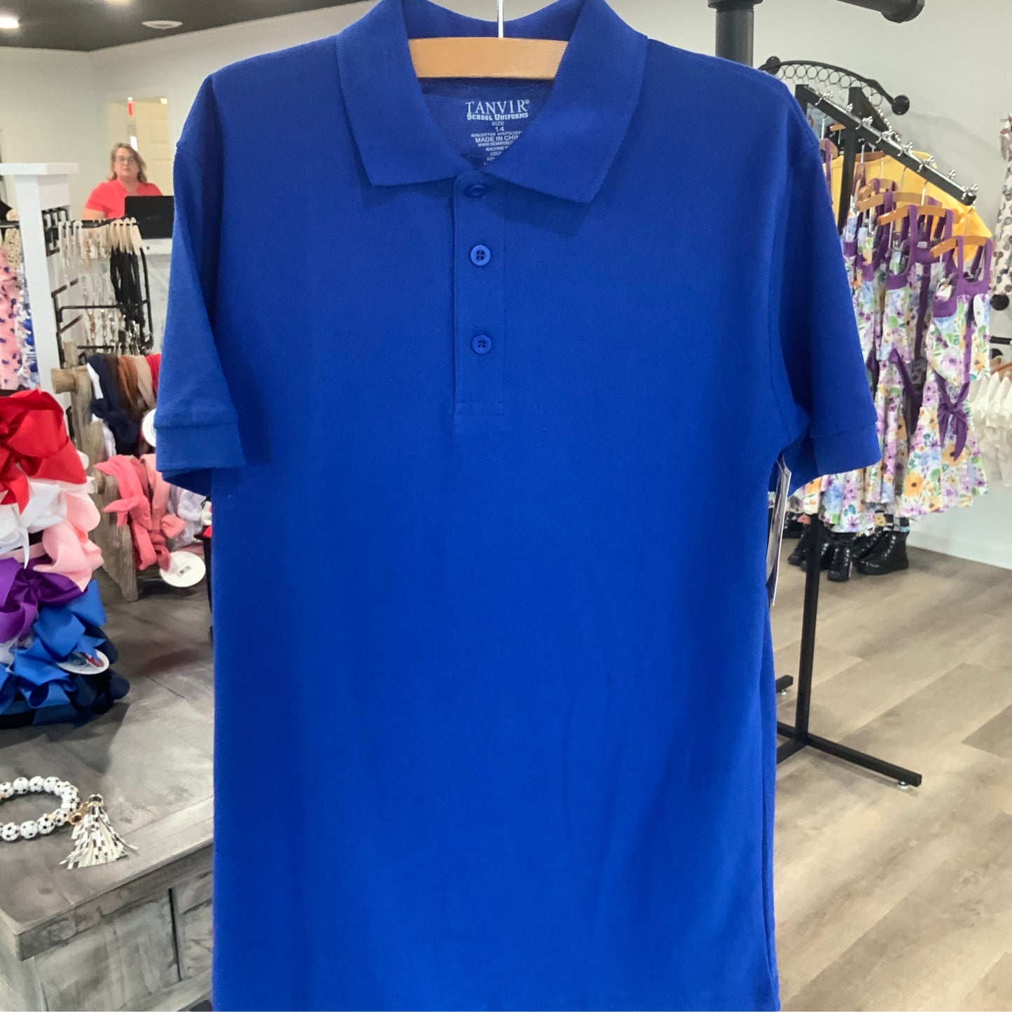 Royal Blue Polo Style Shirt