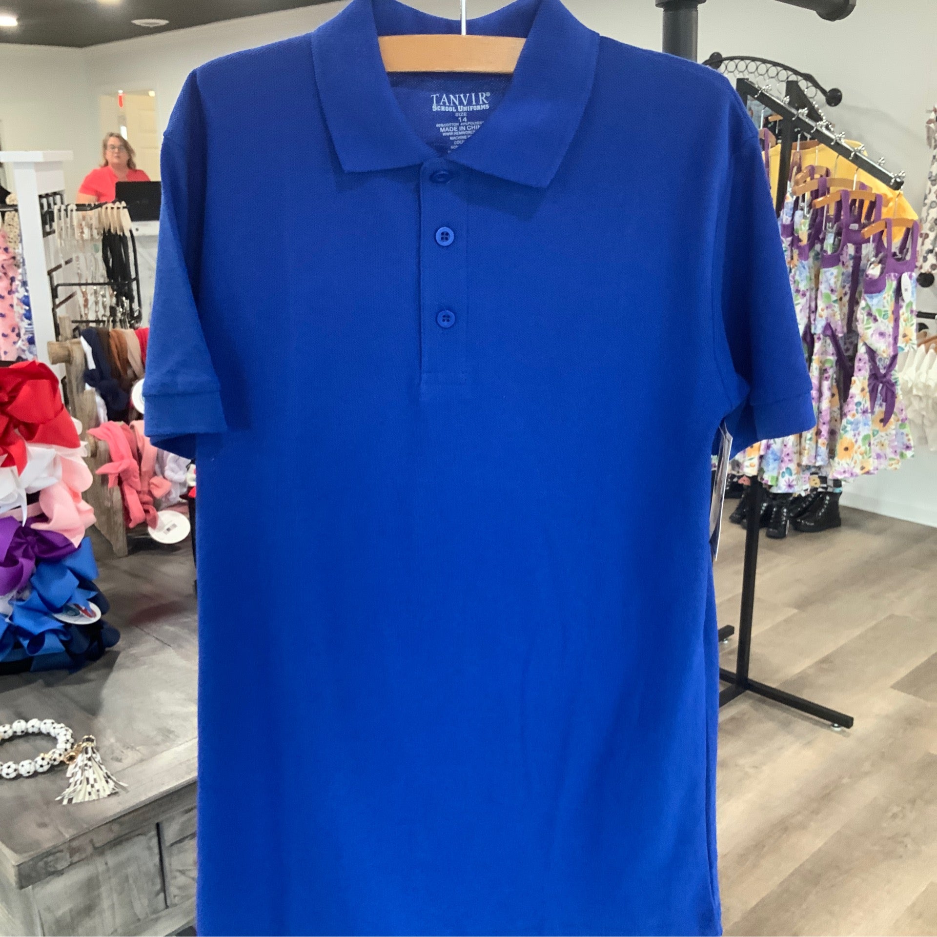 Boys Royal Blue Polo Shirt – Classic Sporty Short Sleeve Top