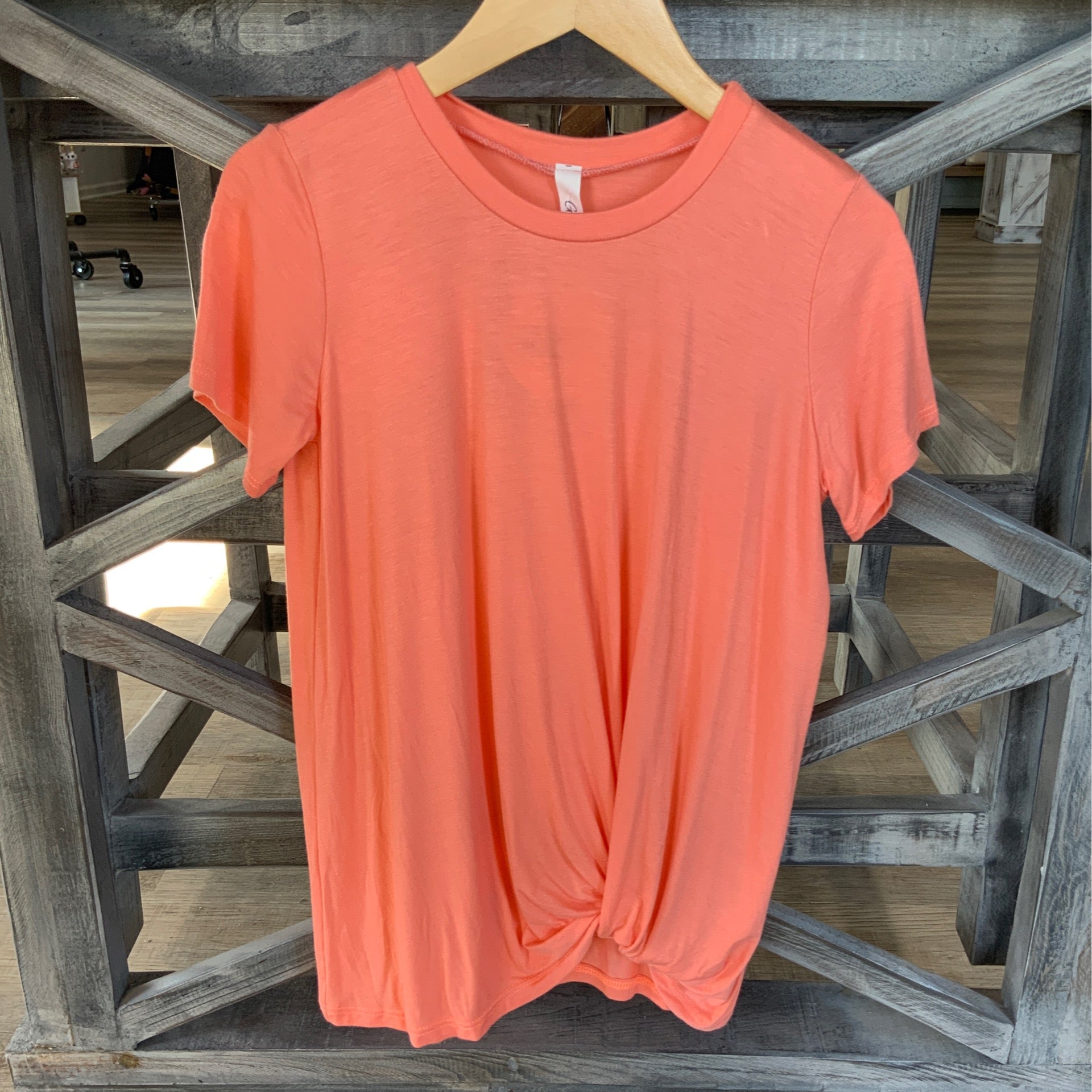 Twist Knotted Top Coral