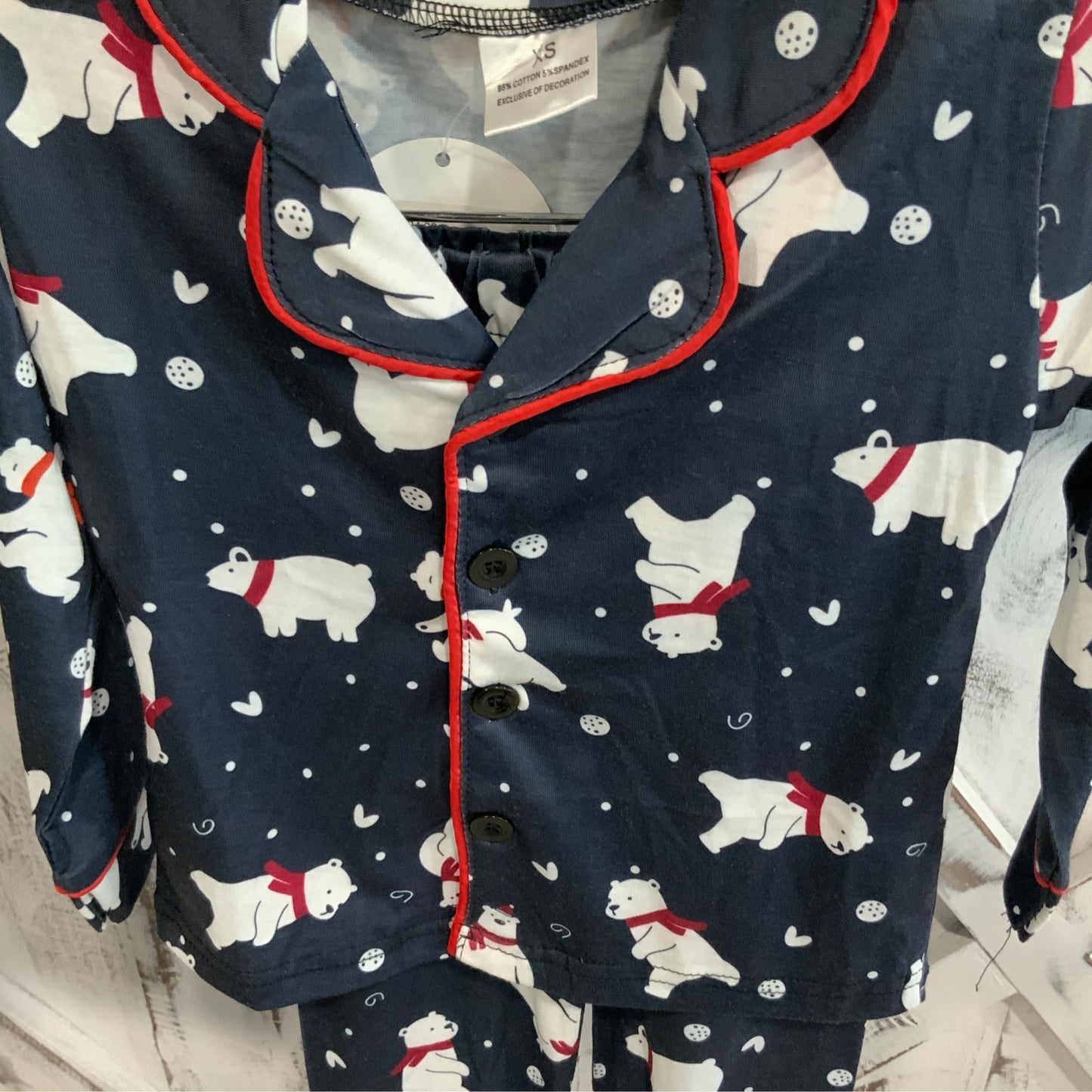 Polar Bear PJ Navy