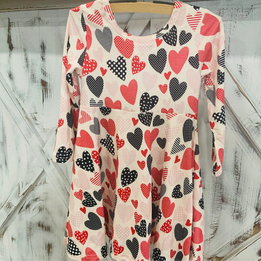Red Heart Twirl Dress