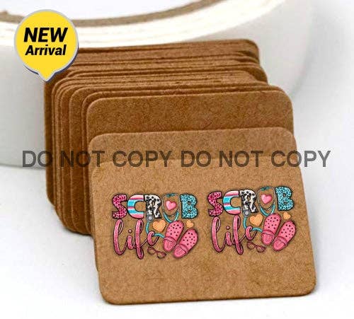 Kims Korner - Now In Stock ~ Scrub Life  Nurse 🩺 Acrylic Laser Cut Earrings